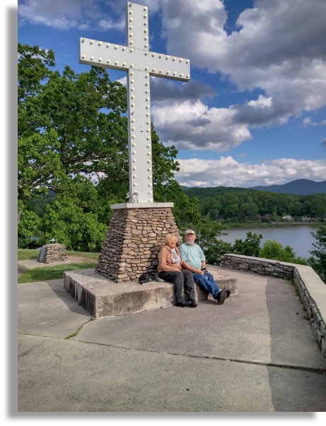 Bet and Rick at the Cross
