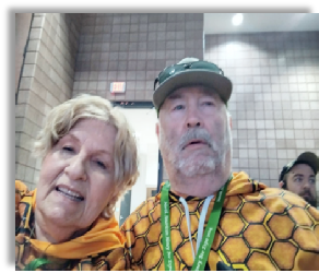 Beth and Rick at a Bee Event